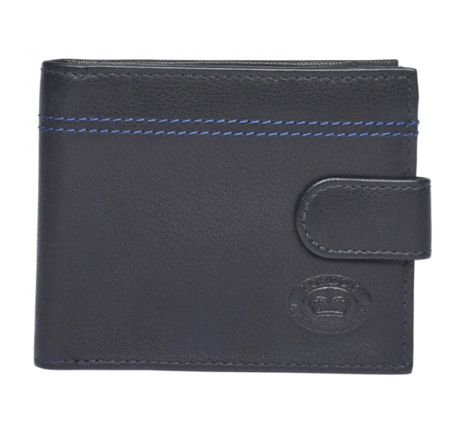 London black and blue wallet
